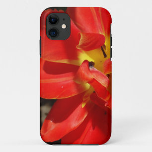 Funda Para iPhone 11 Foto de Tulip Blossom de flor abierta roja