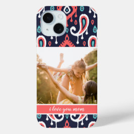 Funda Para iPhone 15 Foto del Día de la Madre por la Marina y el Coral