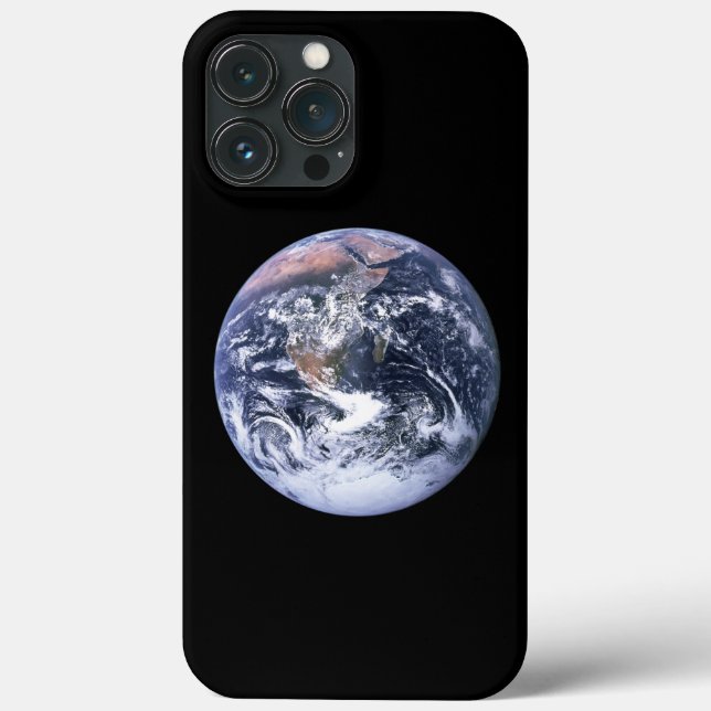 Funda De Case-Mate Para iPhone Foto del espacio terrestre de Marble Azul (Reverso )
