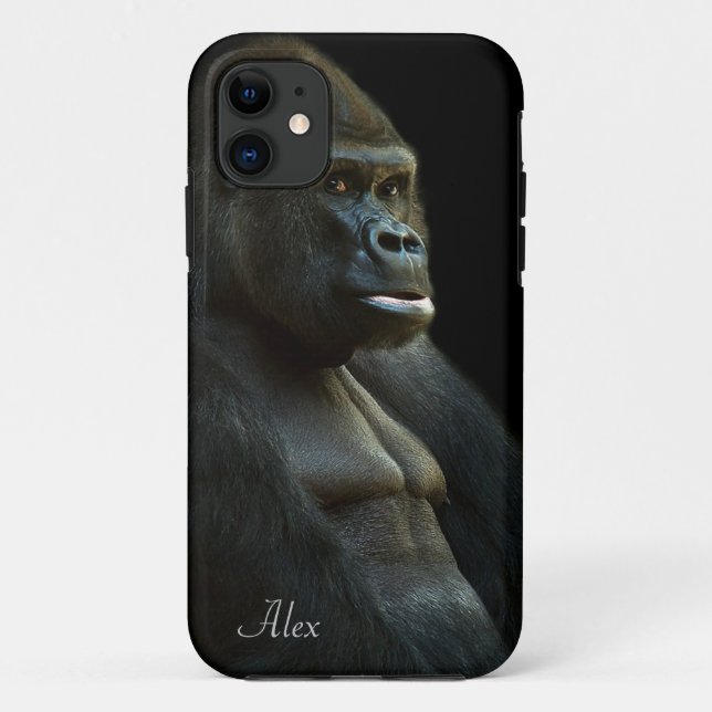 Funda De Case-Mate Para iPhone Foto del gorila (Reverso)