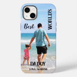 Funda Para iPhone 14 Plus De Case-Mate Foto del mejor Personalizado de papá del mundo