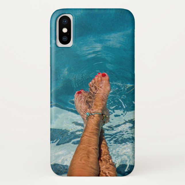 Funda De Case-Mate Para iPhone Foto estética de verano (Reverso)