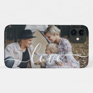 Funda Para iPhone 11 Foto familiar de Personalizado 'Amor' con nombre p