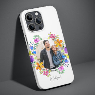 Funda Para iPhone 14 Pro De Case-Mate Foto Floral Colorida Simple Moderno Personalizado