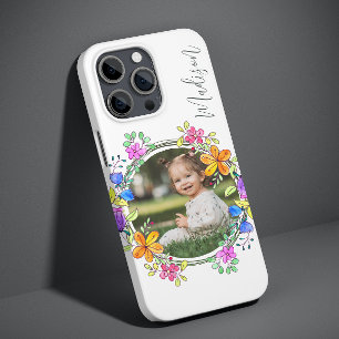 Funda Para iPhone 14 Pro De Case-Mate Foto Floral Colorido Simple Moderno Personalizado