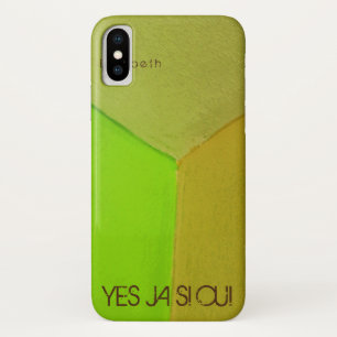 Funda Para iPhone X Foto geométrica moderna configurable con cualquier