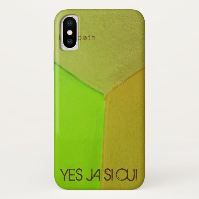Funda De Case-Mate Para iPhone Foto geométrica moderna configurable con cualquier (Reverso)