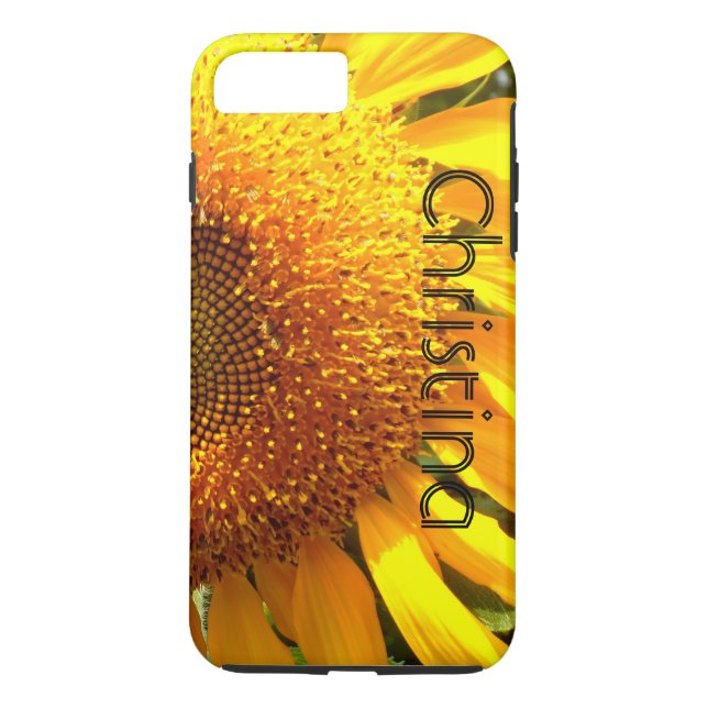 Funda De Case-Mate Para iPhone Foto gigante de girasol de mamut amarillo (Reverso)