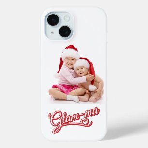 Funda Para iPhone 15 Foto Glamma rojo/blanco en blanco
