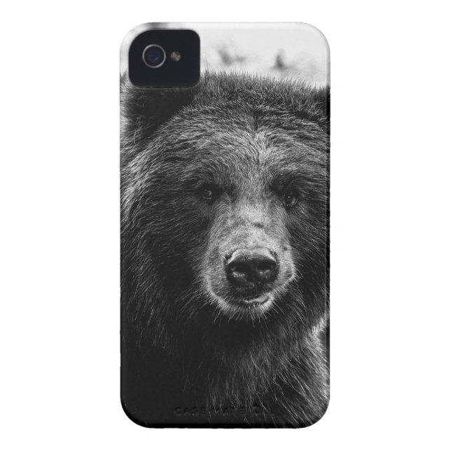 Funda De Case-Mate Para iPhone Foto hermosa del oso grizzly (Atrás)