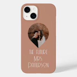 Funda Para iPhone 14 De Case-Mate Foto La futura Sra Novia moderna Script Nombre