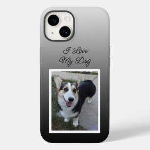 Funda Para iPhone 14 De Case-Mate Foto Mascota personalizada Me encanta mi perro