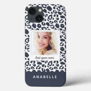 Funda Para iPhone 13 Foto moderna del vintage del estampado leopardo