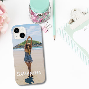 Funda Para iPhone 15 Foto Monograma Agrega tu foto Personaliza
