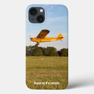 Funda Para iPhone 13 Foto Monogramada de avión volando, Aviación, Guay