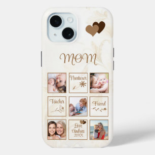Funda Para iPhone 15 Foto personalizada de Día de la Madre de Personali