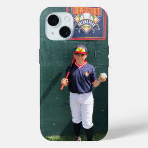 Funda Para iPhone 15 Foto personalizada de jugador de béisbol de Cooper