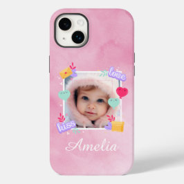 Funda Para iPhone 14 Plus De Case-Mate Foto personalizada del bebé - amor, besos y corazo