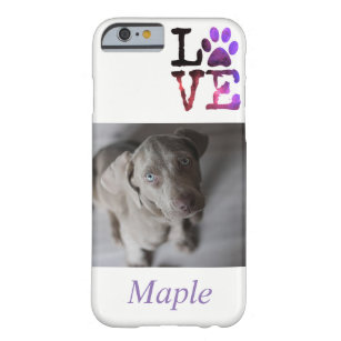 Funda Barely There Para iPhone 6 Foto personalizada del perro y caja conocida del