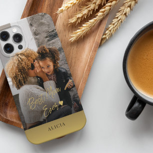 Funda Para iPhone 11 Pro foto personalizada mejor mamá guión nombre persona