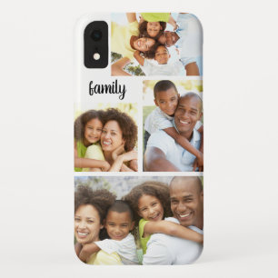 Funda Para iPhone XR Foto personalizado Collage de familia moderna de m