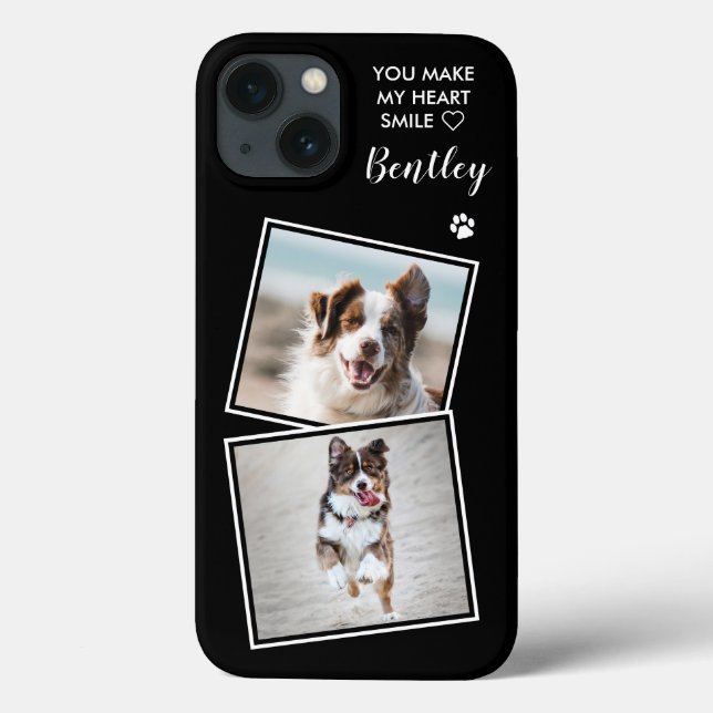 Funda De Case-Mate Para iPhone Foto personalizado Perro Mascota Gato  Collage Cut (Reverso)