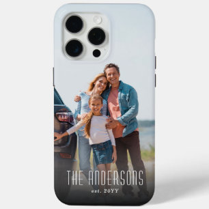 Funda Para iPhone 15 Pro Max Foto y nombre de familia única personalizada