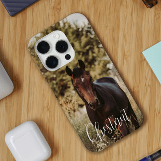 Funda Para iPhone 15 Pro Foto y nombre del caballo