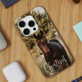 Funda Para iPhone 15 Pro Foto y nombre del caballo