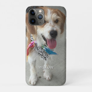 Funda Para iPhone 11 Pro Foto y nombre del mascota