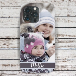 Funda Para iPhone 13 Pro Foto y texto Personalizado personalizados