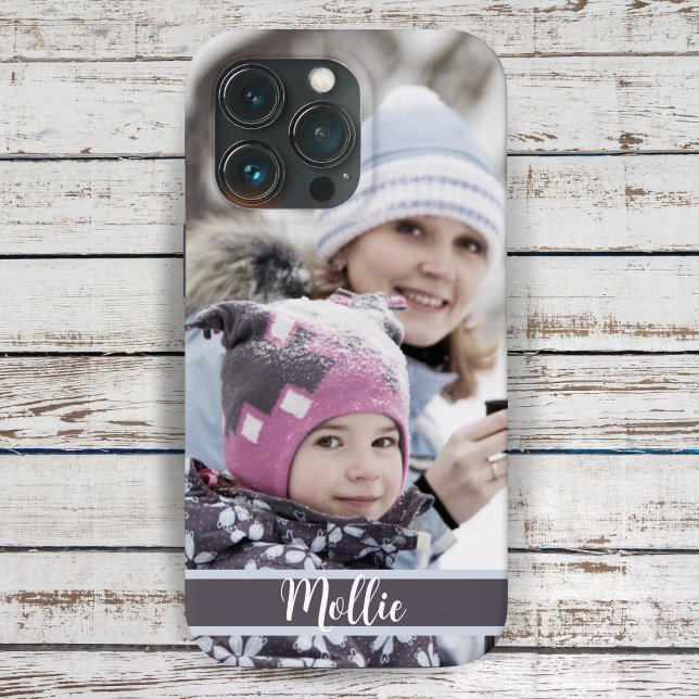 Funda De Case-Mate Para iPhone Foto y texto Personalizado personalizados (Personalized Custom Photo and Text Case-Mate iPhone Case - Just upload your favorite photo.)