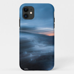 Funda Para iPhone 11 fotografía abstracta de la bahía, azul
