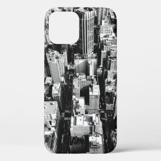 FUNDA PARA iPhone 12 FOTOGRAFÍA AÉREA DE GRAYSCALE DE EDIFICIOS