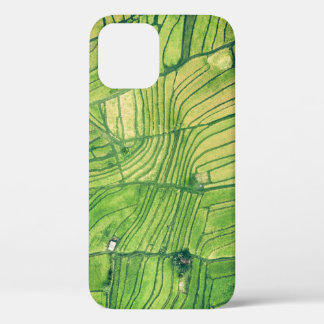 Funda Para iPhone 12 Fotografía aérea del campo de arroz