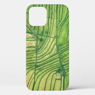Funda Para iPhone 12 Fotografía aérea del campo de cultivo verde