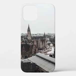 FUNDA PARA iPhone 12 FOTOGRAFÍA DE ALTO ÁNGULO DE CASAS CONCRETAS