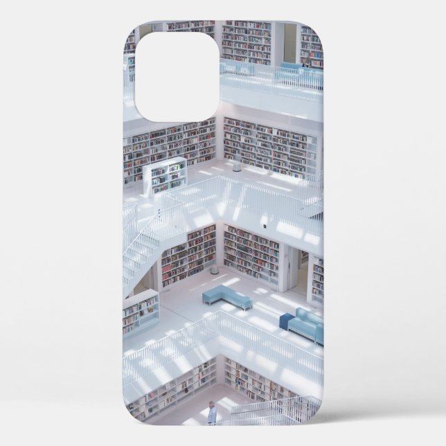 FUNDA DE Case-Mate PARA iPhone FOTOGRAFÍA DE ALTO AUMENTO DE LA BIBLIOTECA (Reverso )