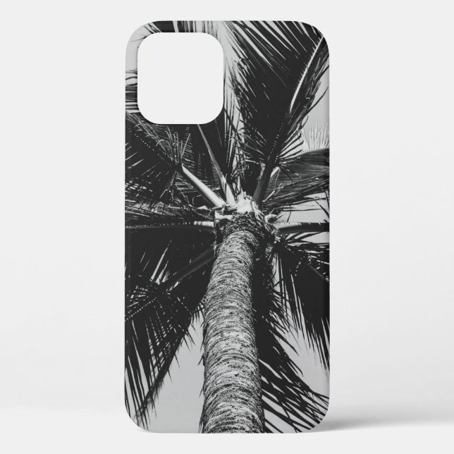 FUNDA DE Case-Mate PARA iPhone FOTOGRAFÍA DE BAJO ÁNGULO DE GRAYSCALE DE COCONUT  (Reverso )