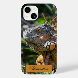 Funda Para iPhone 14 De Case-Mate Fotografía de Belice Naranja Iguana Lizard