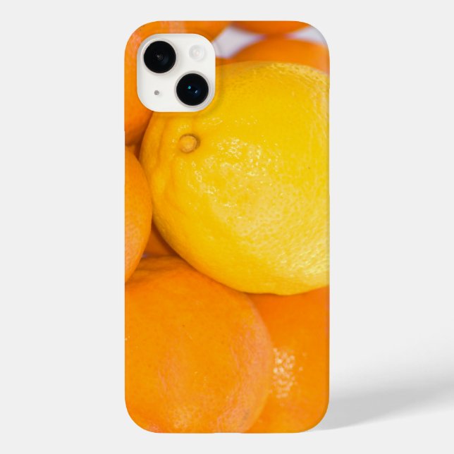 Funda De Case-Mate Para iPhone Fotografía de cierre de frutas de cítricos naranja (Reverso )