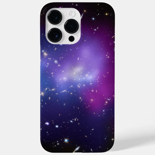 Funda De Case-Mate Para iPhone Fotografía de espacio en racimo de galaxia púrpura (Reverso)