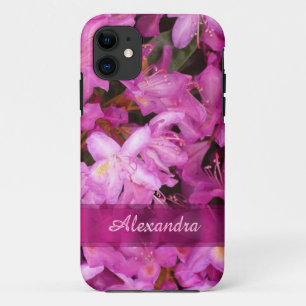 Funda Para iPhone 11 Fotografía de flor rosa bonito personalizada