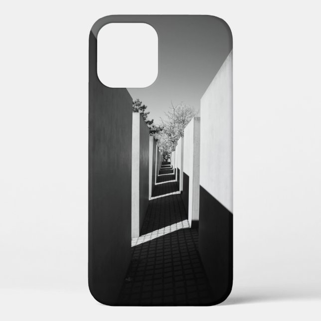FUNDA DE Case-Mate PARA iPhone FOTOGRAFÍA DE GRAYSCALE DE ALLEY (Reverso )