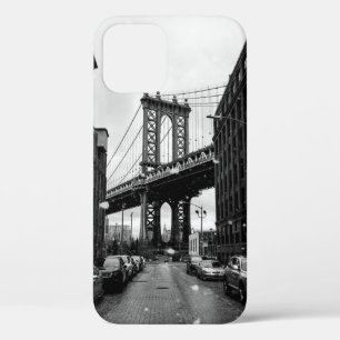 FUNDA PARA iPhone 12 FOTOGRAFÍA DE GRAYSCALE DEL PUENTE BROOKLYN