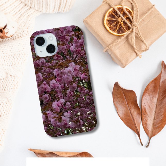Funda De Case-Mate Para iPhone Fotografía de hermoso cerezo rosa (Pink Floral Cherry Blossom Photography iPhone Case)