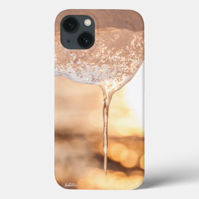 Funda De Case-Mate Para iPhone fotografía de hielo (Reverso)