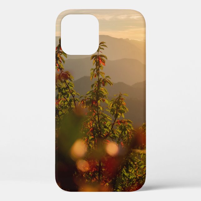 Funda De Case-Mate Para iPhone Fotografía de la naturaleza de árboles verdes que  (Reverso )
