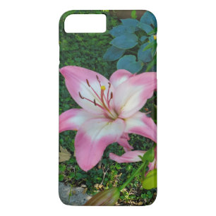 Funda Para iPhone 8 Plus/7 Plus Fotografía de la naturaleza Flores de lirio rosada
