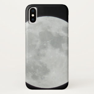 Funda Para iPhone X Fotografía de Luna Llena